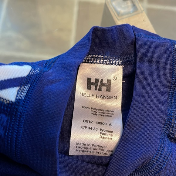 Helly Hansen Lifa Active striped crew base layer, in blue, lightweight,quick dry - Picture 7 of 10